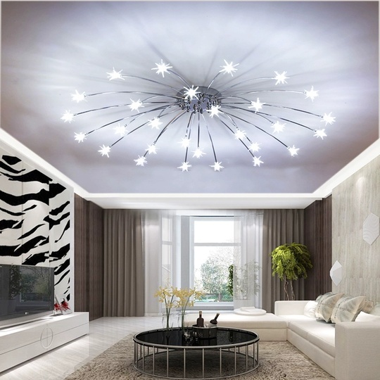 Люстра серебряная Elymbra, металл, стекло, 115*28 см, G4