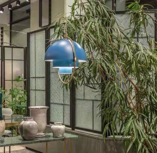 Светильник синий Alveora, металл, 38*40 см, Е27