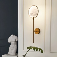 Настенный светильник DORRING, Бра, 25*73, золотой, металл, LED.