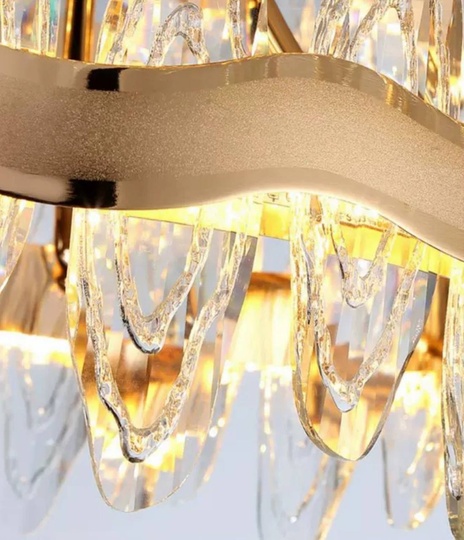 Подвесной светильник MEHMED 100*30, золотой, стекло, LED.