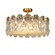 Потолочный светильник, золото, стекло, ARIELLE 45*23 металл, LED.