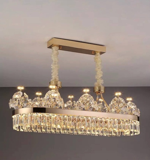 Подвесной светильник UMUT 100*33, золотой, кристалл, металл,  LED.