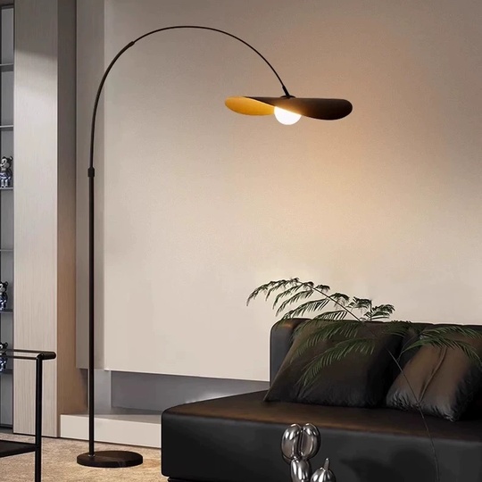 Торшер черный Elonix, 40*40*180 см, LED, Е27, металл, 14 Вт