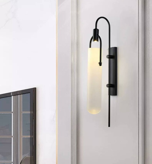 Настенный светильник, БРА DIRENC 21*65, черный, металл, LED.