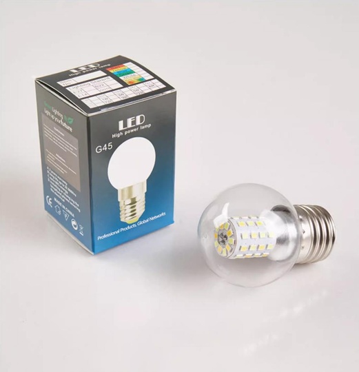 led лампочки 9W для торшера - NIM 1,8 м с 6 плафонами из стекла, G45