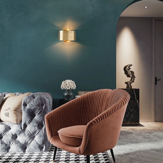 Настенный светильник NED, Бра 15*8, медный, металл, G9.