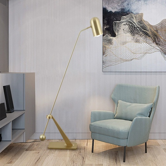 Торшер бронза Elmira, 120*150 см, LED, Е27, металл, 14 Вт