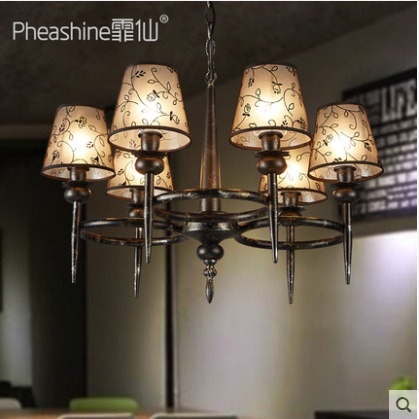 Люстра одежда магазин кафе освещение