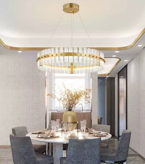 Люстра подвесная, бронза, кристалл, ANTIQUE 80*15, металл, LED.