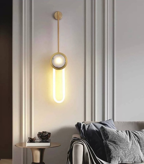 Настенный светильник, Бра, HUBERT 20*150, бронза, металл, LED.