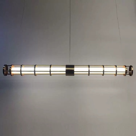 Светильник подвесной, черный, Elevara, металл, 180*10 см, светодиодная, LED