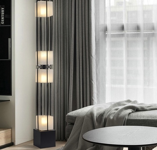 Напольный светильник черный PILASTRO, E14, 5 Вт