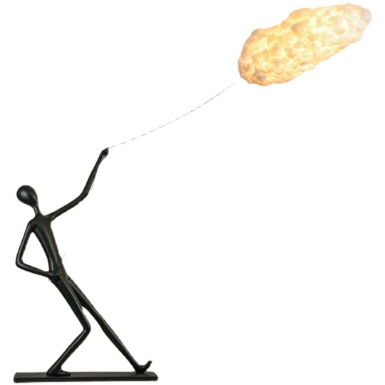 Торшер черный Elperia, 100*180 см, LED, 20 Вт, смола, стекловолокно