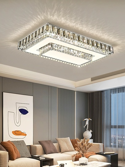 Потолочный светильник, хром, кристалл, MATILDA 110*80 металл, LED.