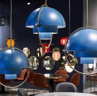 Светильник синий Alveora, металл, 38*40 см, Е27