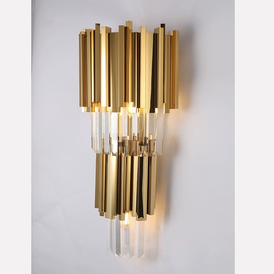 Настенный светильник титановое золото MYRTLE, Бра 30*55, металл, Е14.