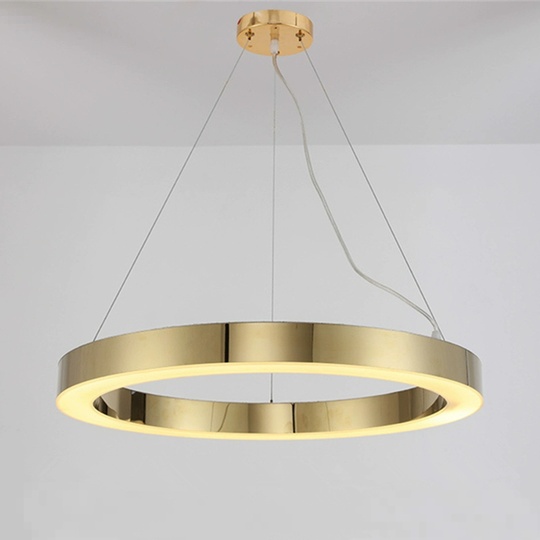 Люстра подвесная, медь, ПММА, CHARLEY 60*5 металл, LED.