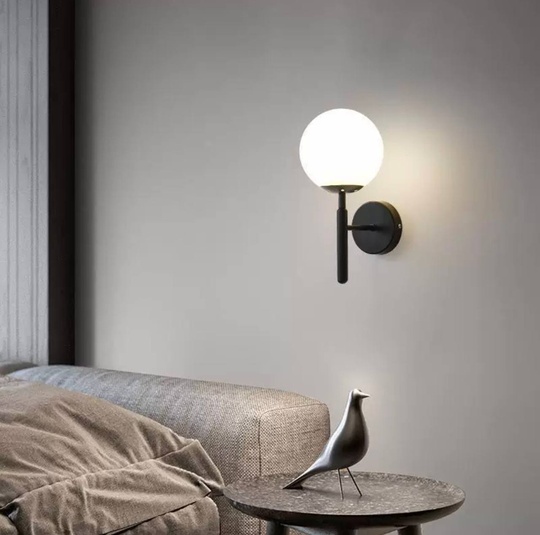 Настенный светильник, БРА ESER 15*32, черный, металл, Е27.