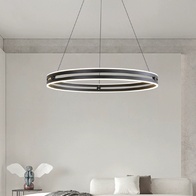 Светильник подвесной черный Elypz, металл, трос 120 см, 60*7.5 см, LED