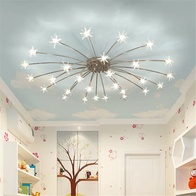 Люстра серебряная Elymbra, металл, стекло, 115*28 см, G4