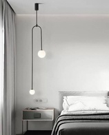 Светильник потолочный, черный, Elirvo, металл, 26*163 см, G9