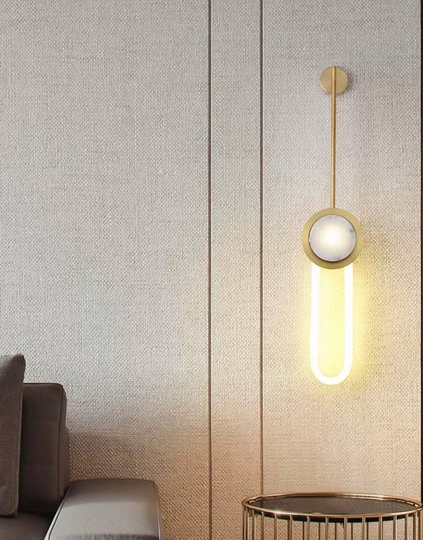 Настенный светильник, Бра, HUBERT 20*150, бронза, металл, LED.