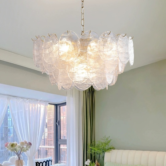 Люстра подвесная, медный, стекло, PERSPICACIOUS 40*26, металл, E14.