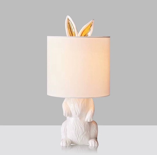 Настольная лампа HARE 23*49, белый, смола.