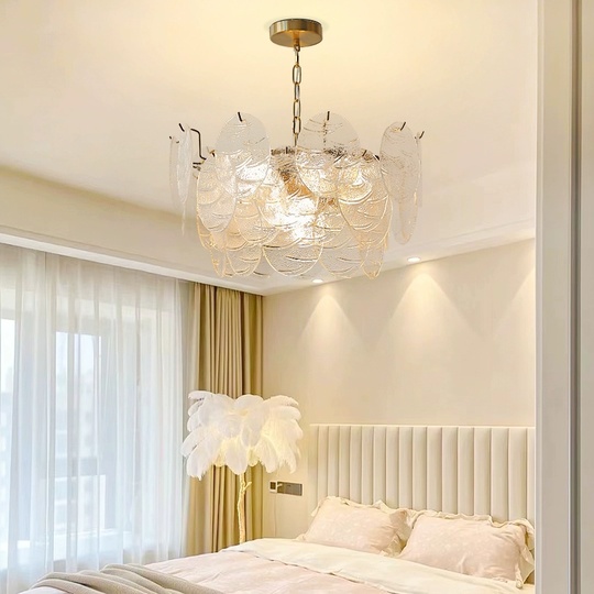 Люстра подвесная, медный, стекло, PERSPICACIOUS 40*26, металл, E14.