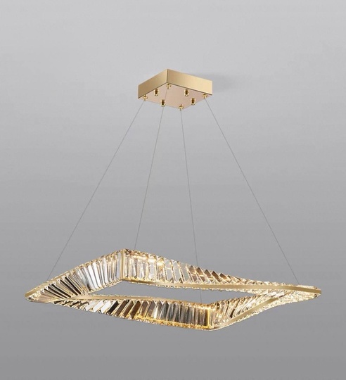 Люстра подвесная, бронза, хрусталь, NOAH 58*52 металл, LED