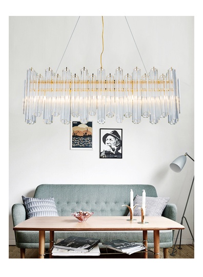 Дизайнерский светильник led 55*180 см, лавпа накаливания, led, железо, сплав