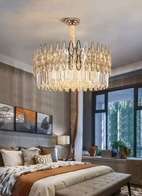 Подвесной светильник ADALET 100*27, золотой, стекло, металл,  Е14.