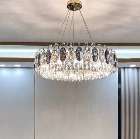 Подвесной светильник BURAK 100*20, золотой, кристалл, металл,  LED.