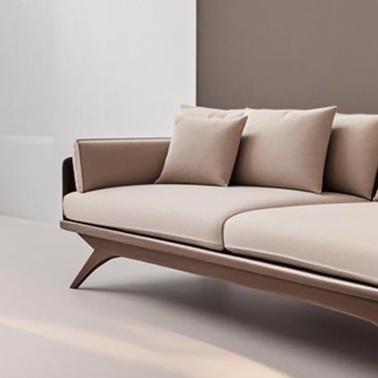 Прямой диван Morris темный орех, ткань, 230*85*80 см