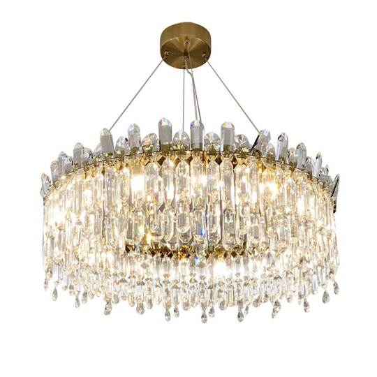 Люстра подвесная, бронза, кристалл, MELISSA 40*31 металл, E14.