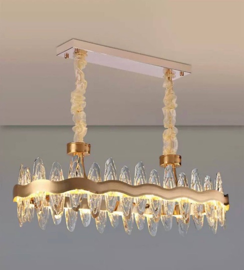 Подвесной светильник MEHMED 100*30, золотой, стекло, LED.