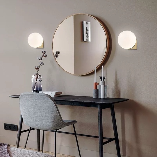 Настенный светильник, Бра ELLEN 15*15, медный, металл, G9.