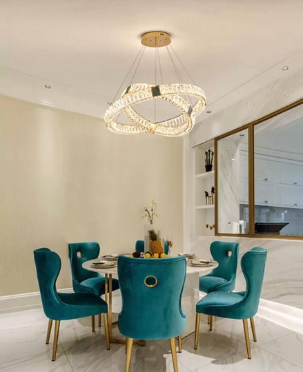 Люстра подвесная CAGLA 80*150 бронза, кристалл, металл, LED.