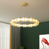 Светильник подвесной медный Elymbriah, металл, трос 100 см, 60*13 см,  LED