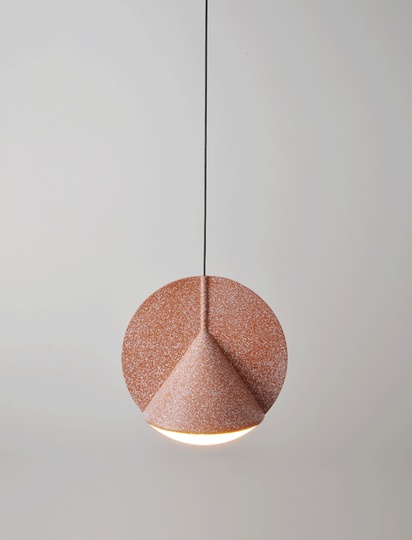 Подвесной светильник оранжевый, 30*30 см. STAMP - светильник оранжевый, LED, 12 Вт