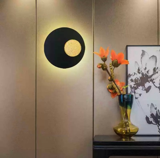 Настенный светильник LESTER 25*25, черный, металл, LED.