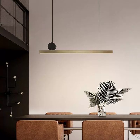 Подвесной светильник, бронза,  DERIN 118*13, ПММА, металл, LED.