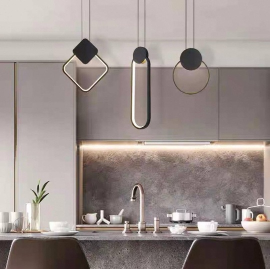 Светильник потолочный, черный, Elyra, металл, 20*26 см, светодиодная, LED