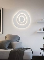 Настенный светильник, Бра, LAWRENCE 47*47 песочно-белый, металл, LED.