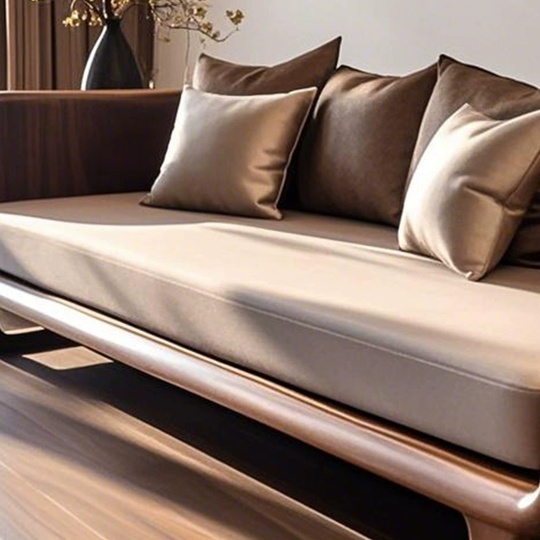 Прямой диван Bennet темный орех, ткань, 200*85*80 см