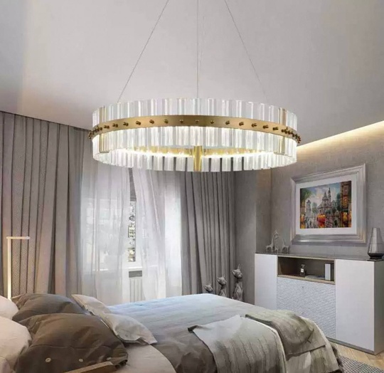 Люстра подвесная, бронза, кристалл, ANTIQUE 60*15, металл, LED.