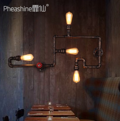 Люстра кованого железа трубы