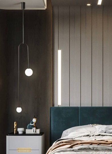 Светильник потолочный, черный, Elirvo, металл, 26*163 см, G9