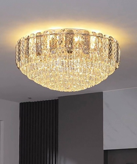 Потолочный светильник, медь, хрусталь, CLEOPATRA 60*36 металл, Е14.