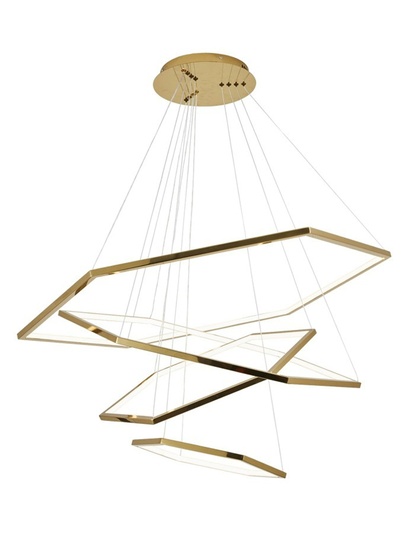 Люстра подвесная, медь, ПММА, BARNEY 40*60*80*100 металл, LED.